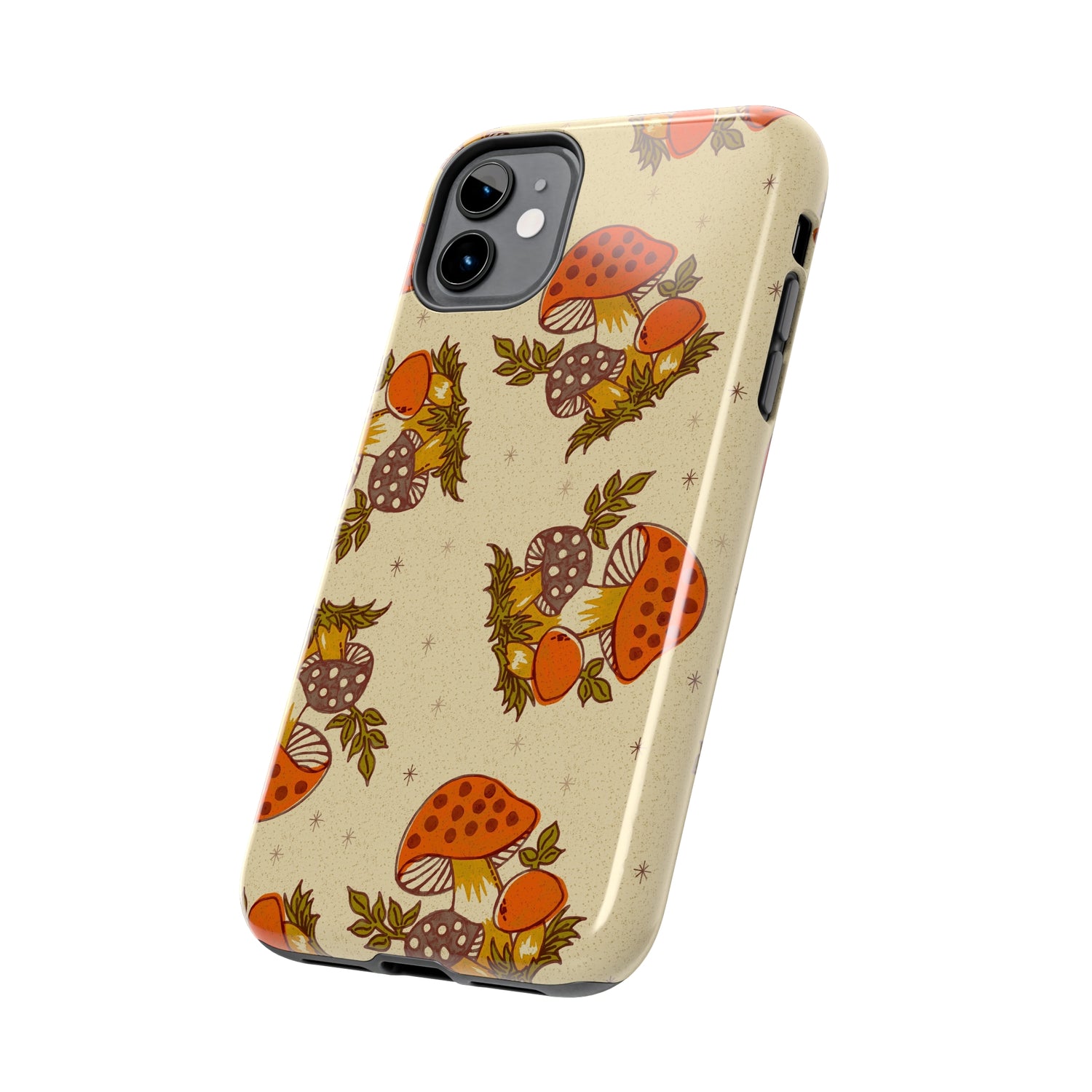 70s Merry Mushroom Groovy Retro Smart Phone Tough Phone Cases - Mid Century Modern Gal