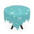 Atomic Starburst Aqua Blue Mid Century Modern Tablecloth - Mid Century Modern Gal