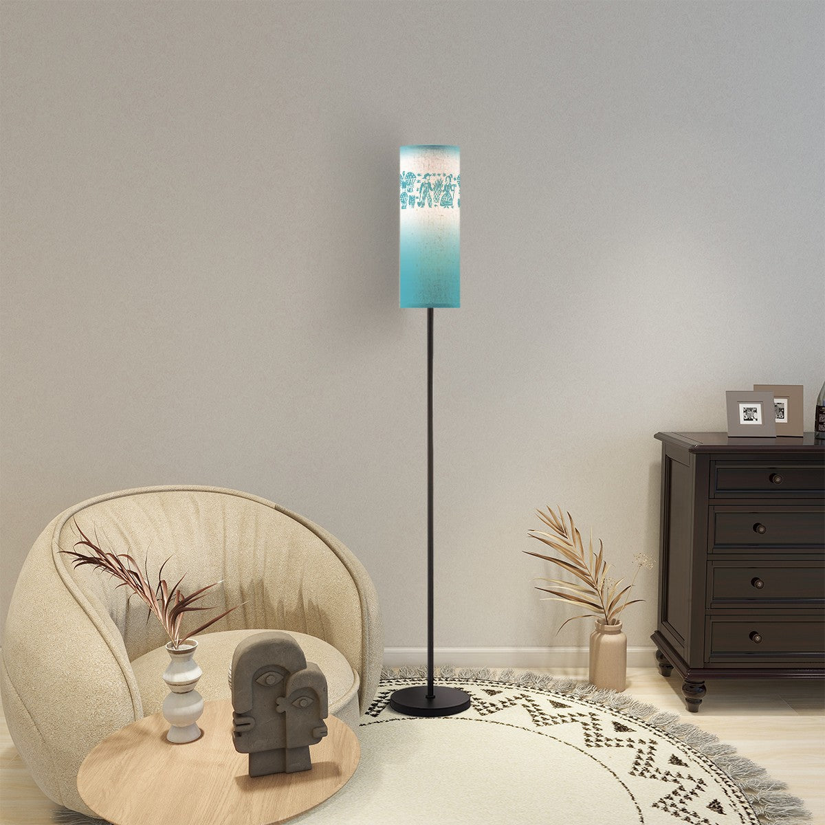 Amish Pyrex Butterprint Kitschy Floor Lamp - Mid Century Modern Gal