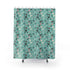 Atomic Cat Art Mid Century Modern Shower Curtain, Whimsical Quirky Cats, Boomerang, Aqua Pink, Kitschy 50s Curtain - Mid Century Modern Gal