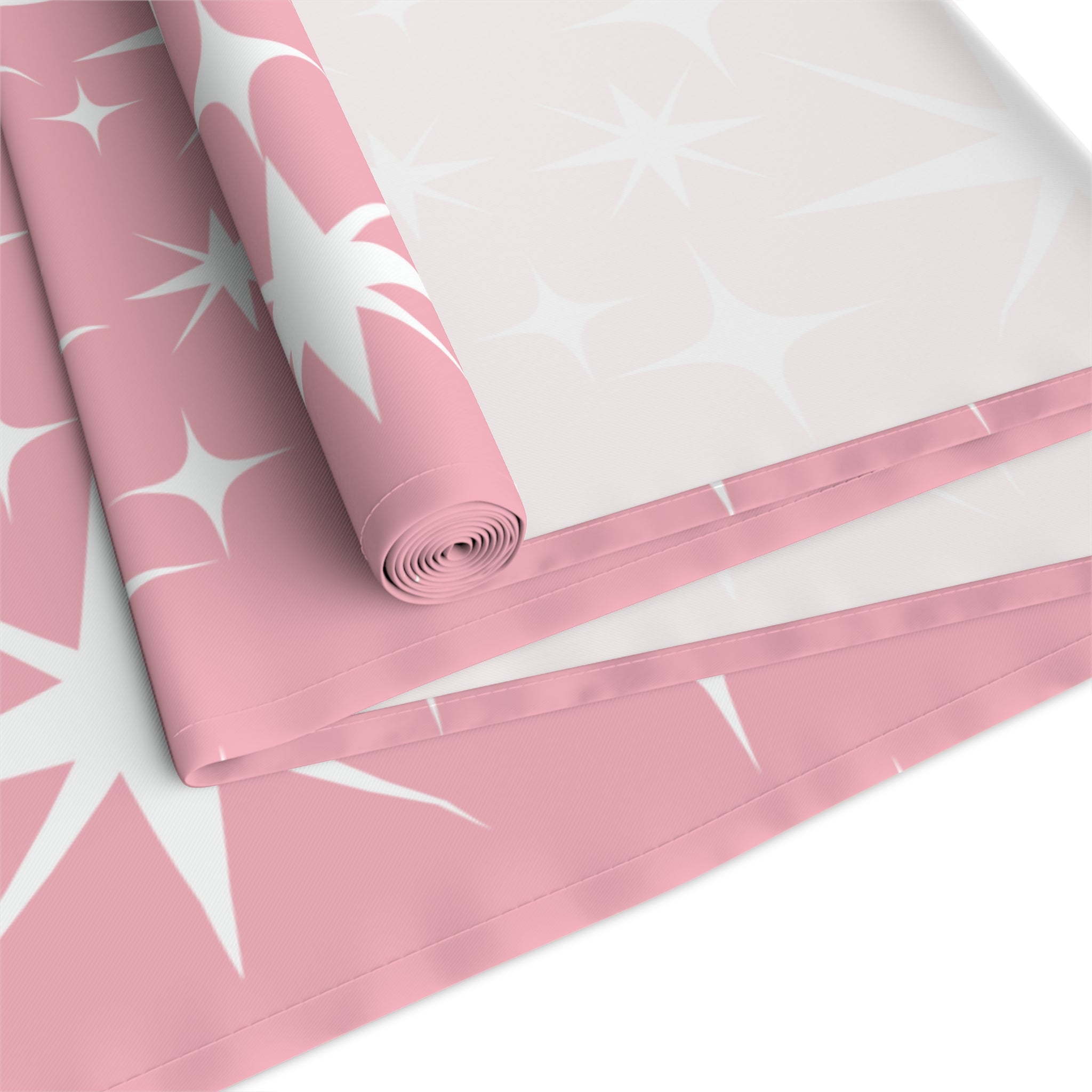 Atomic 50s Pink Starburst Mid Century Modern Table Runner - Mid Century Modern Gal