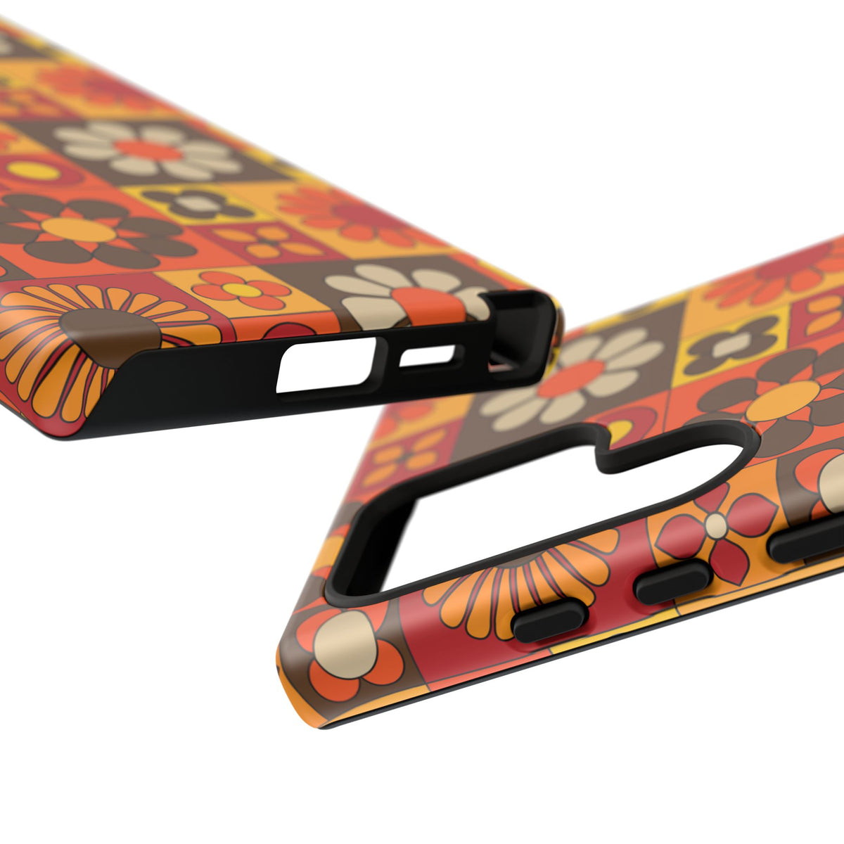 Retro 70s Mid Mod Floral Phone Case | Tough Cases for Flower Lovers