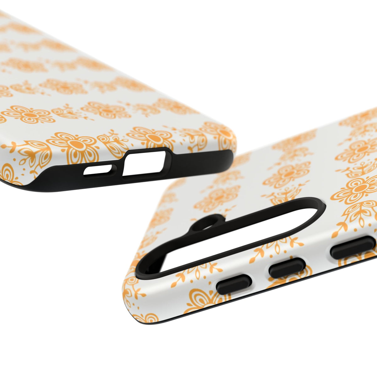 Pyrex Golden Butterfly Floral Phone Case, Tough Cases for Stylish Protection, Gift for Her, Durable, Trendy Floral Design, Cell Phone Cover
