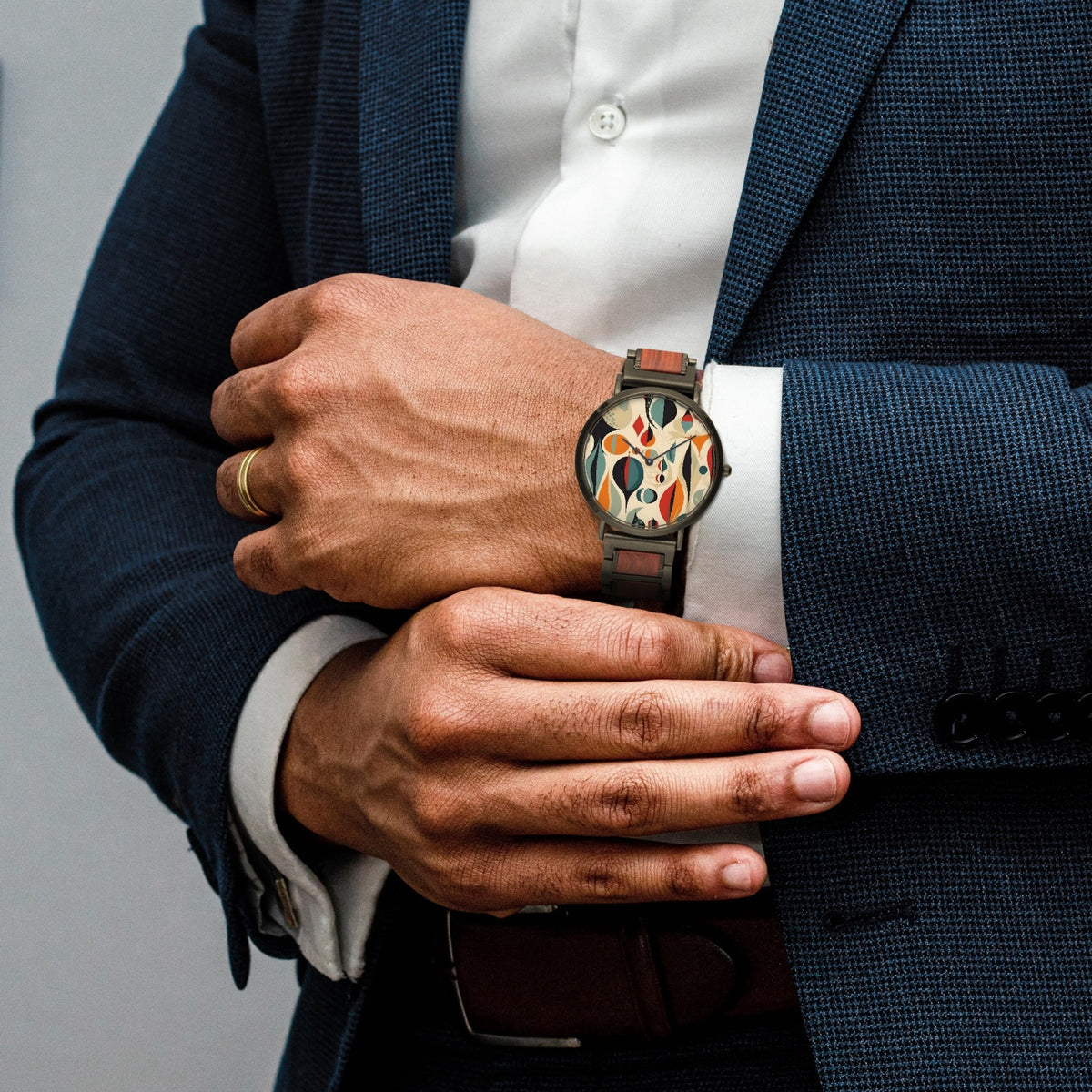 Mid Century Modern Man, Retro Dude, Classy Styled Time Piece - Mid Century Modern Gal