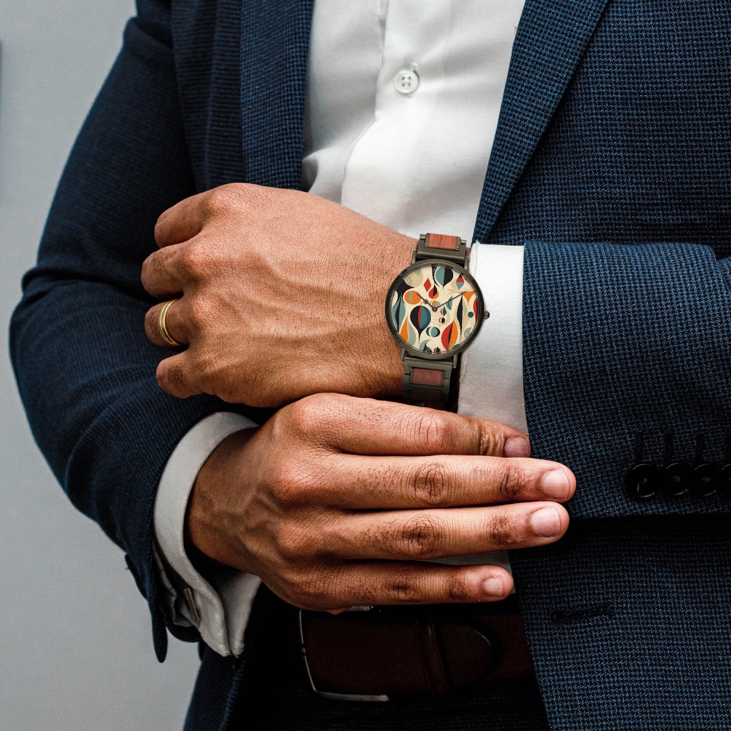 Mid Century Modern Man, Retro Dude, Classy Styled Time Piece - Mid Century Modern Gal