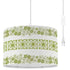 Pyrex Spring Blossom, Green Verde Kitschy Retro 50s Kitchen Drum Chandelier - Mid Century Modern Gal