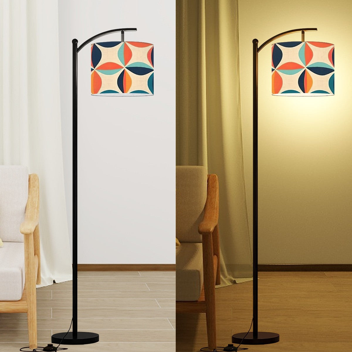Mid Century Modern Geometric Groov Lamp Shade ONLY - Mid Century Modern Gal