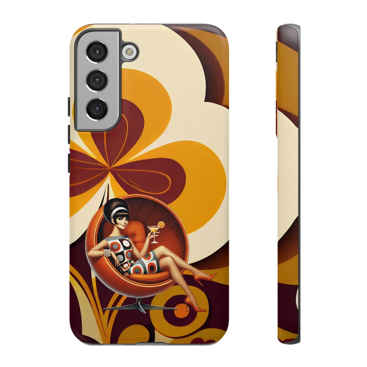 Groovy Mod 60s Retro Flower Power Phone Cases