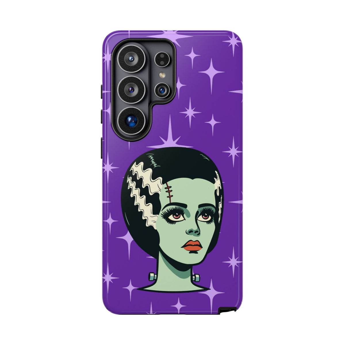 Bride of Frankenstein Retro Mid Mod Horror Buff Purple Halloween Tough Phone Case