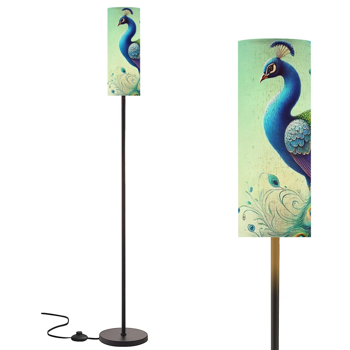 Peacock Designed Mid Century Modern Floor Lamp Modern Standing Lamp - Mid Century Modern Gal