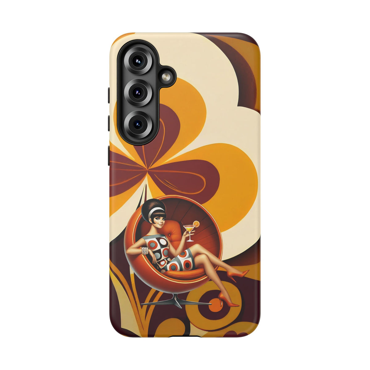 Groovy Mod 60s Retro Flower Power Phone Cases