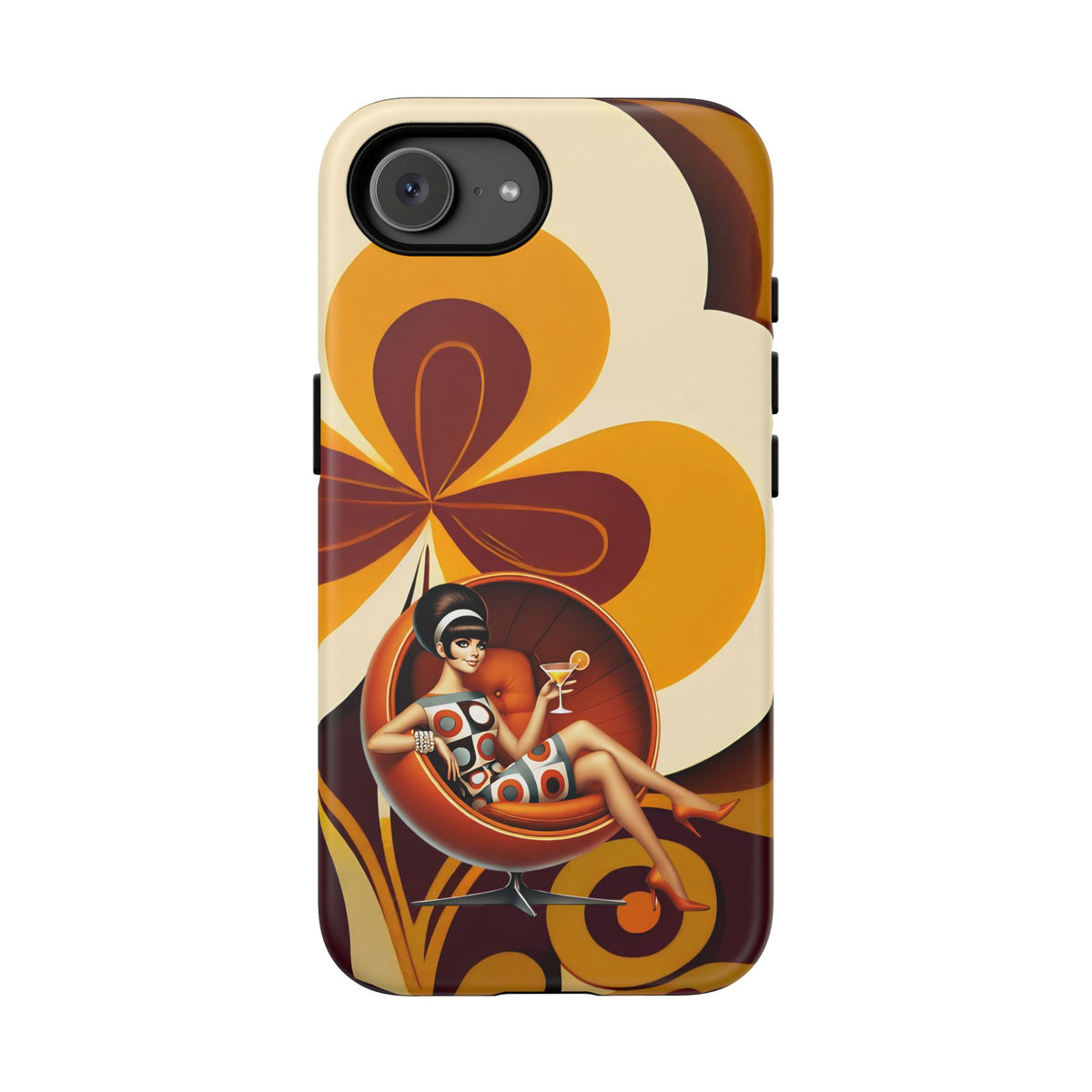 Groovy Mod 60s Retro Flower Power Phone Cases