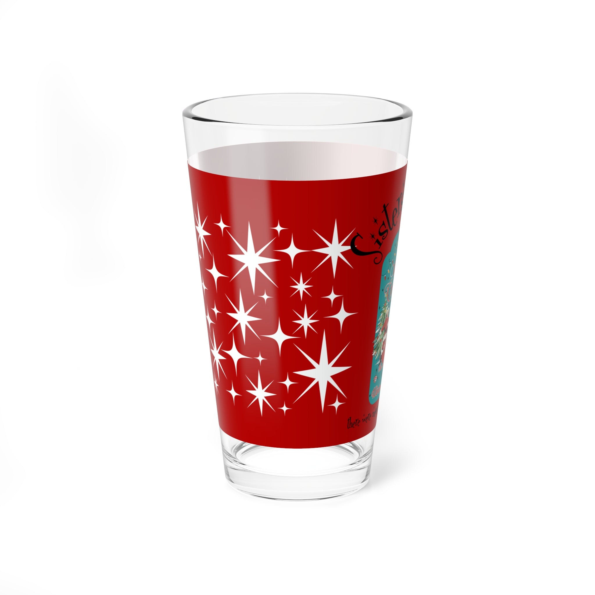 Wallace And Davis Sisters Sisters Retro Christmas Holiday Cocktail Glas Perfect Gift for Festive Season, Parties, Christmas - Mid Century Modern Gal