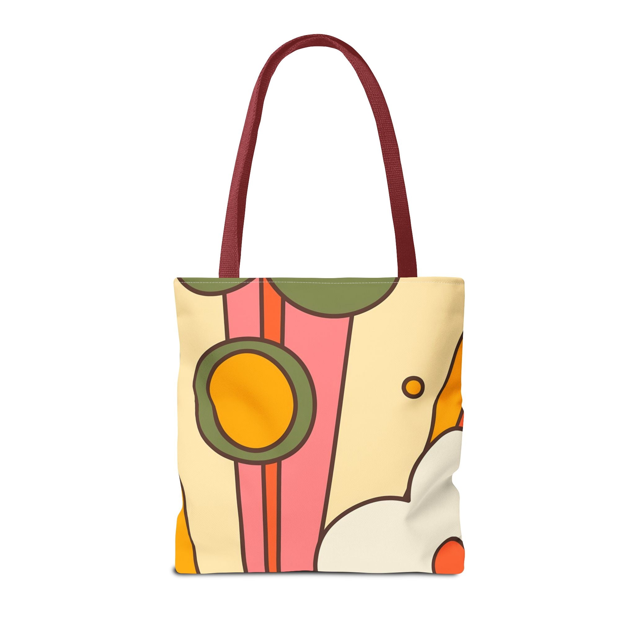 Pickleball Player Lover Tote Bag, Retro Groovy Mod Cat - Mid Century Modern Gal