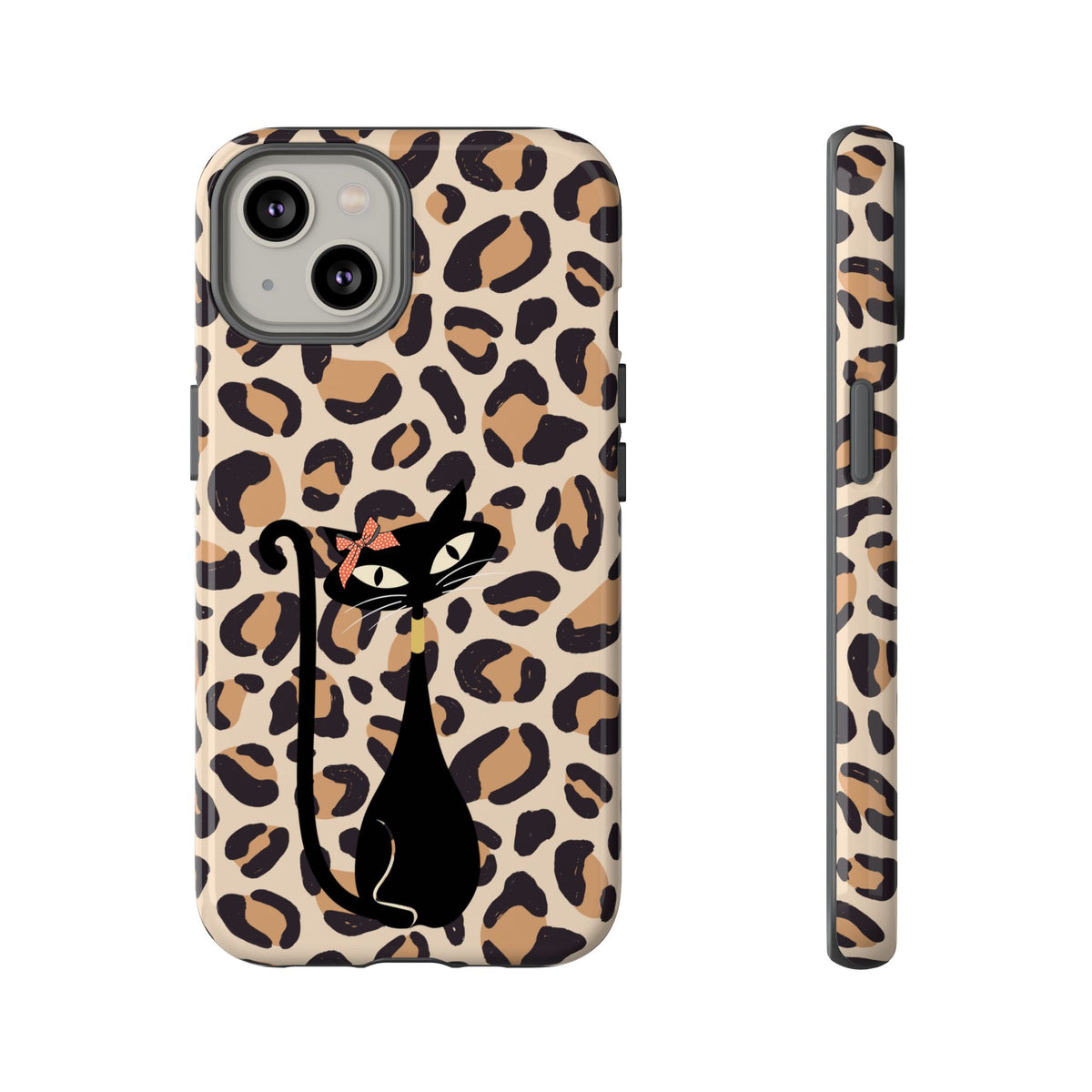 Mid Century Modern 50s Leopard Print, Atomic Cat, Mid Mod Tough Cases - Mid Century Modern Gal