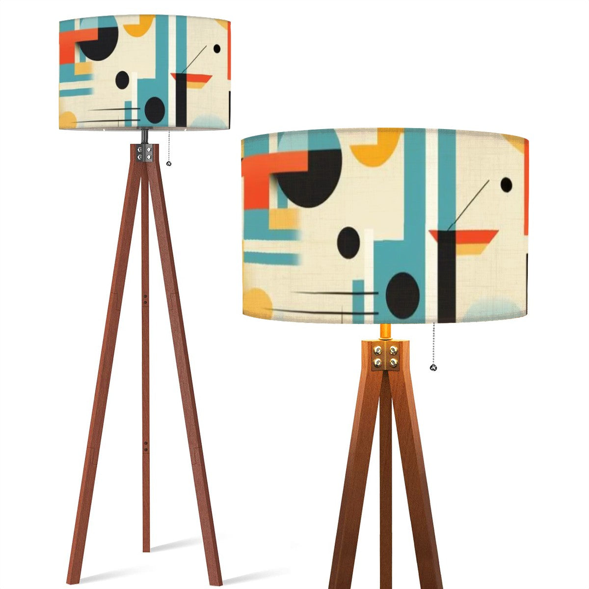 Mid Century Modern Bauhaus Designed Modern Tripod Floor Lamp - Mid Century Modern Gal