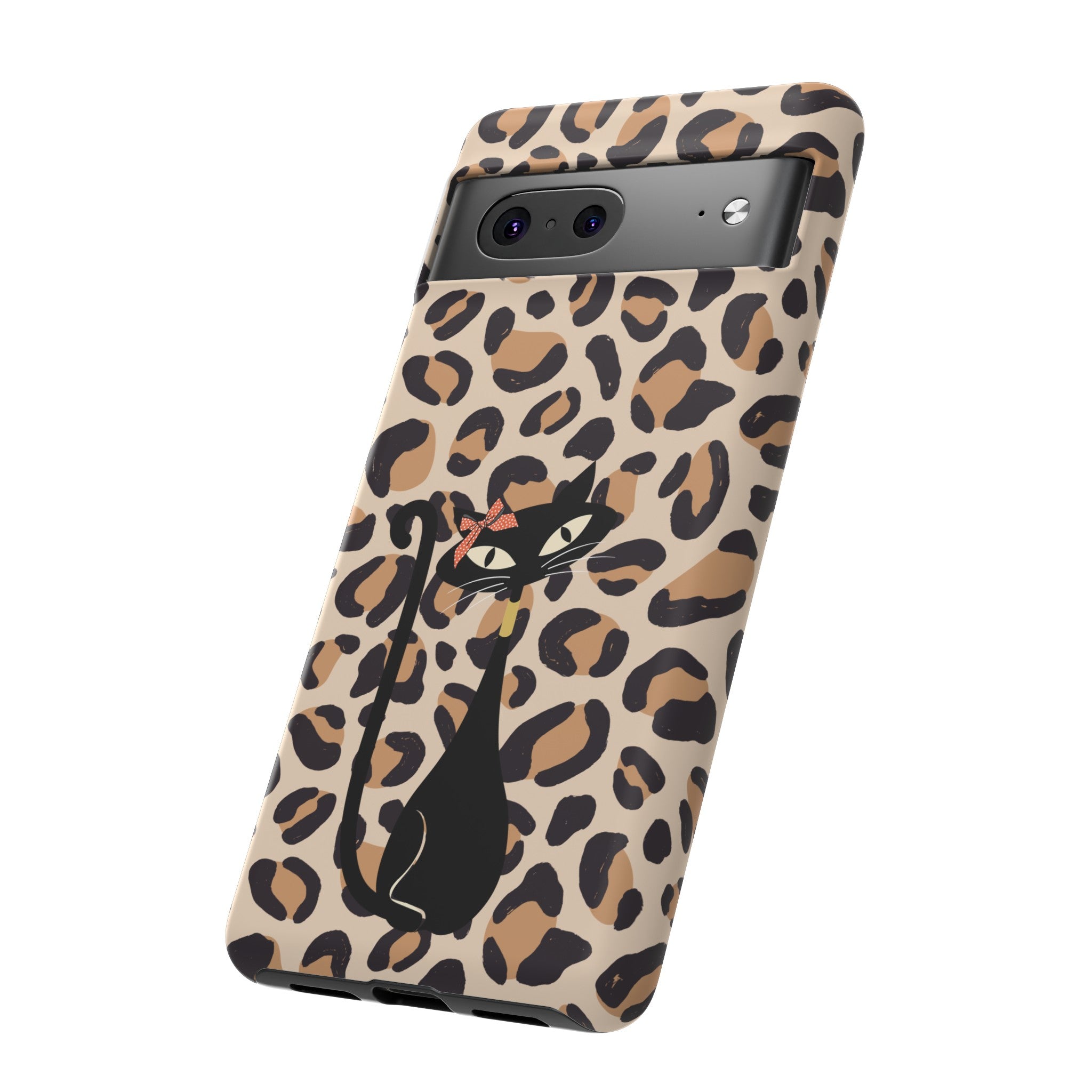 Mid Century Modern 50s Leopard Print, Atomic Cat, Mid Mod Tough Cases