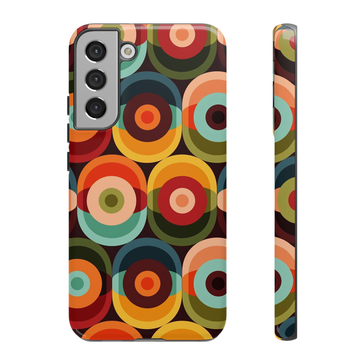 Retro Groovy Space Orb, Funky Fun Tough Phone Case