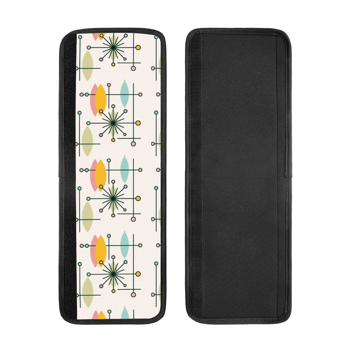 Mid Century Modern White Atomic Diamond Starburst Retro Appliance Handle Covers - Mid Century Modern Gal