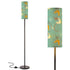 Mid Century Modern Atomic Boomerang Green Mustard Yellow Retro Floor Lamp - Mid Century Modern Gal