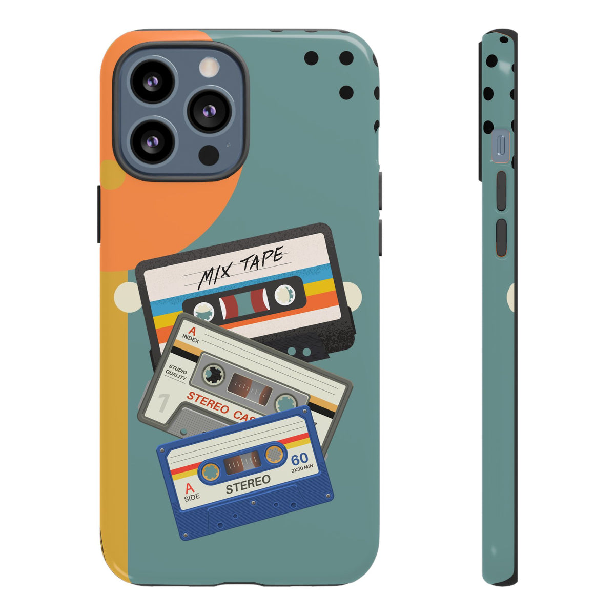 Gen X, Retro Cassettes Mid Mod Smart Phone Tough Cases - Mid Century Modern Gal