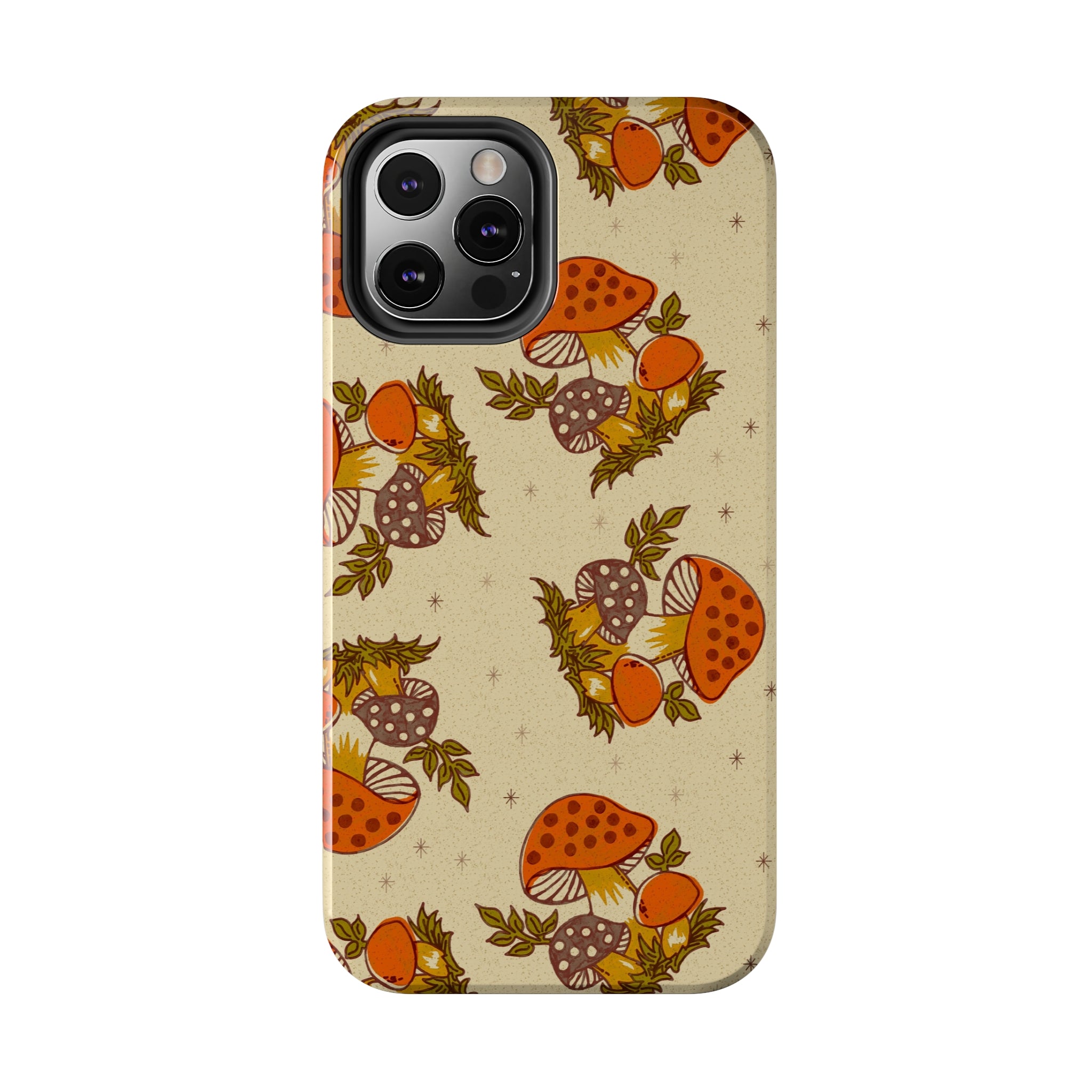 70s Merry Mushroom Groovy Retro Smart Phone Tough Phone Cases - Mid Century Modern Gal