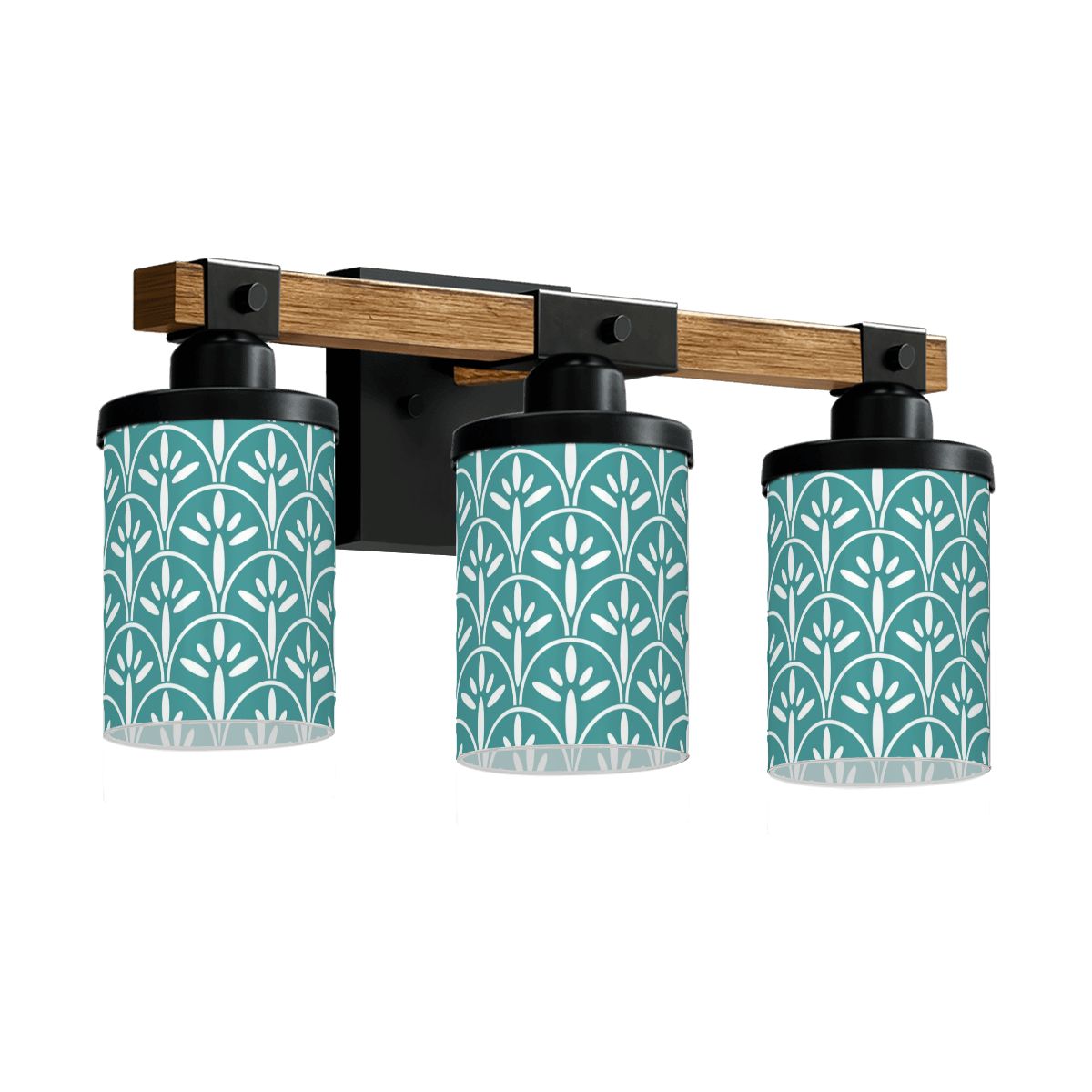Art Deco Blue Modern Vanity Light Fixture - Mid Century Modern Gal