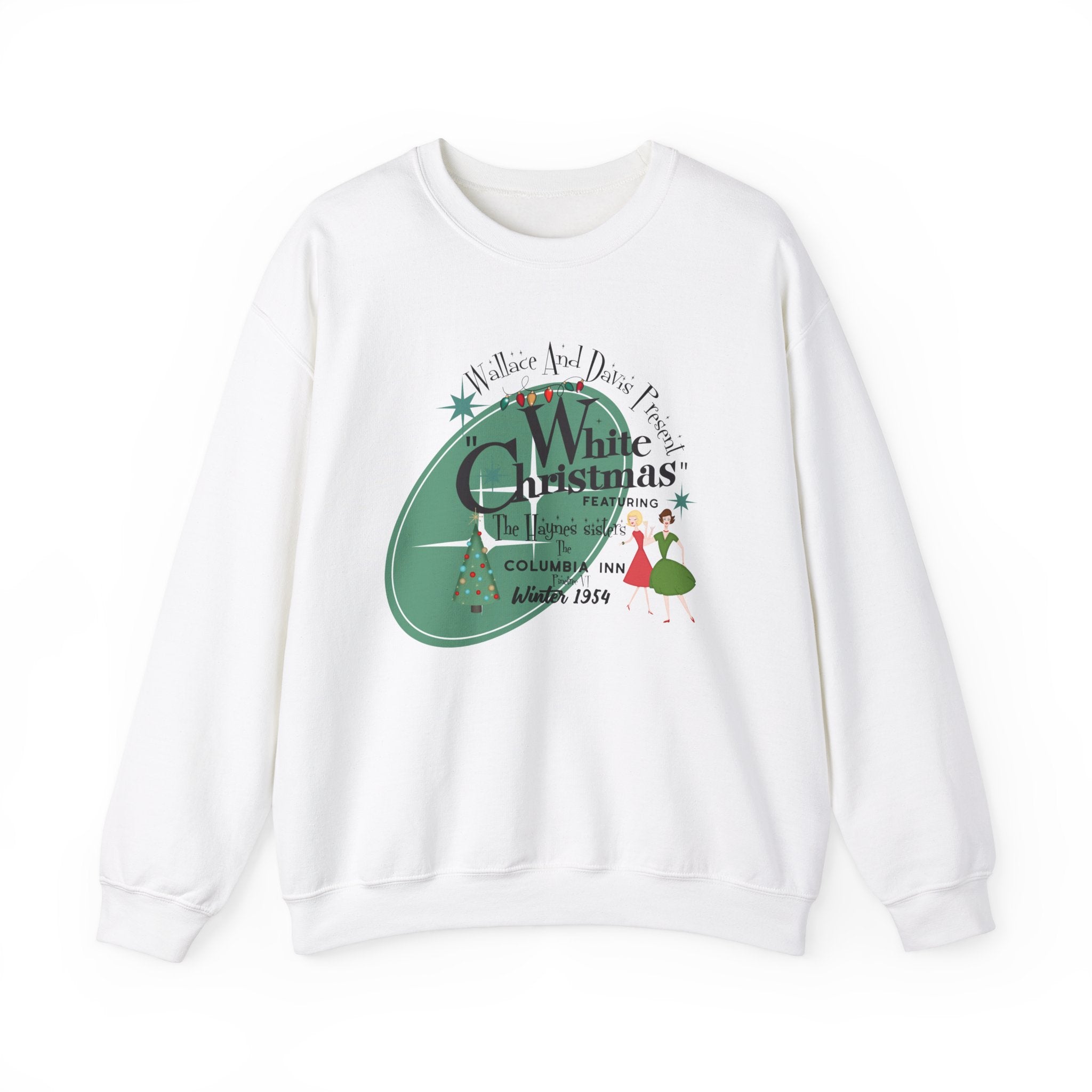 Wallace And Davis 1950s Themed Family Christmas Photo Sweatshirts, Festive Holiday Wear - Mid Century Modern Gal