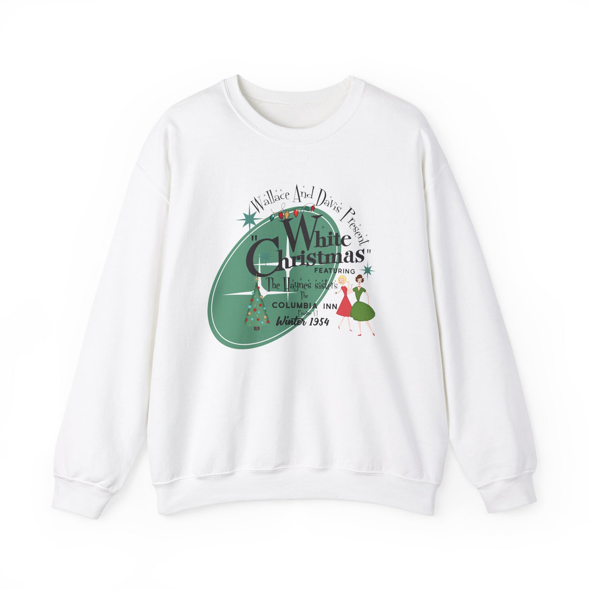 Wallace And Davis 1950s Themed Family Christmas Photo Sweatshirts, Festive Holiday Wear - Mid Century Modern Gal