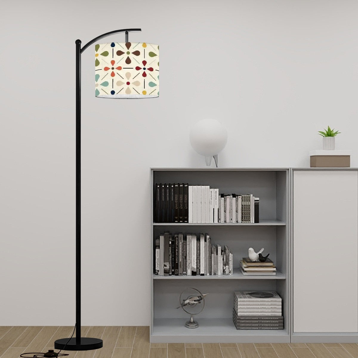 Mid Century Modern Scandinavian Modern Danish MCM Arc Floor Lamp - Mid Century Modern Gal