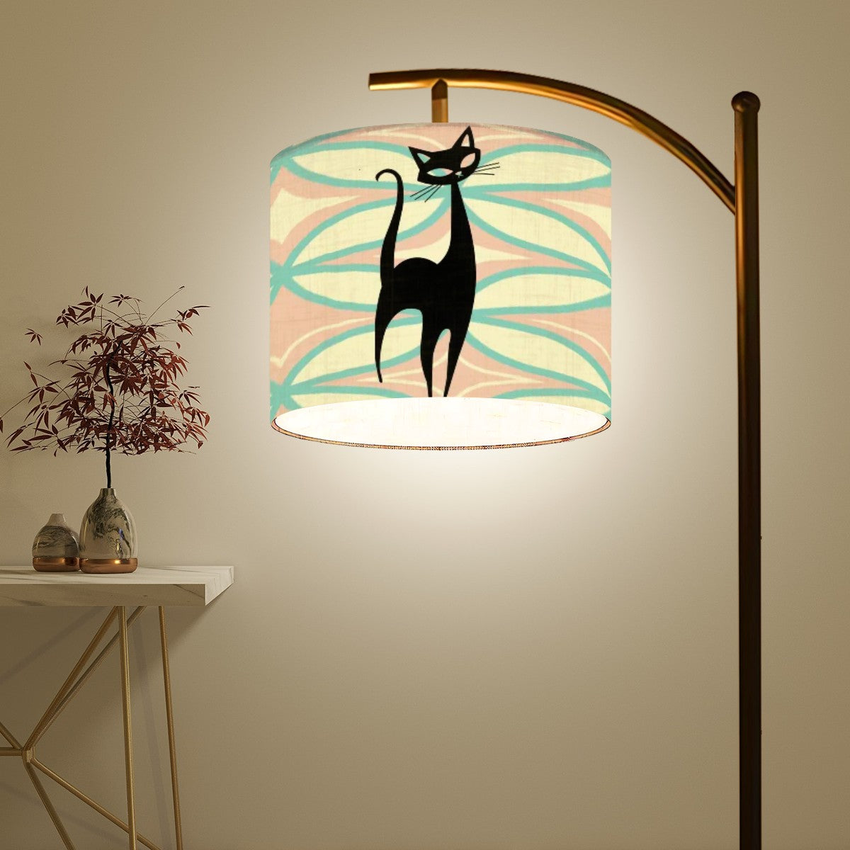 Mid Century Modern Sexy Sexton Atomic Arc Floor Lamp - Mid Century Modern Gal