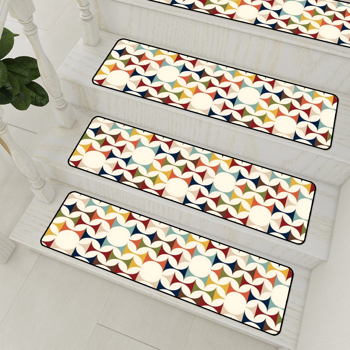 Modern Scandinavian Designed Mid Century Modern Non Slip Carpet for Stairs Treads - Mid Century Modern Gal