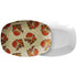 70s Mushroom Decor Retro Party Platter, Groovy Orange, Brown, 1970s Kitchen Decor - Mid Century Modern Gal