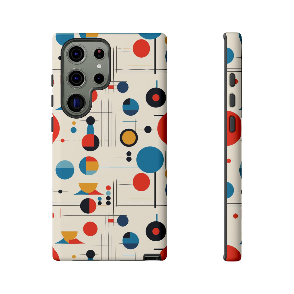Mid Mod Bauhaus Designed iPhone, Samsung, Pixel Retro Phone Tough Cases