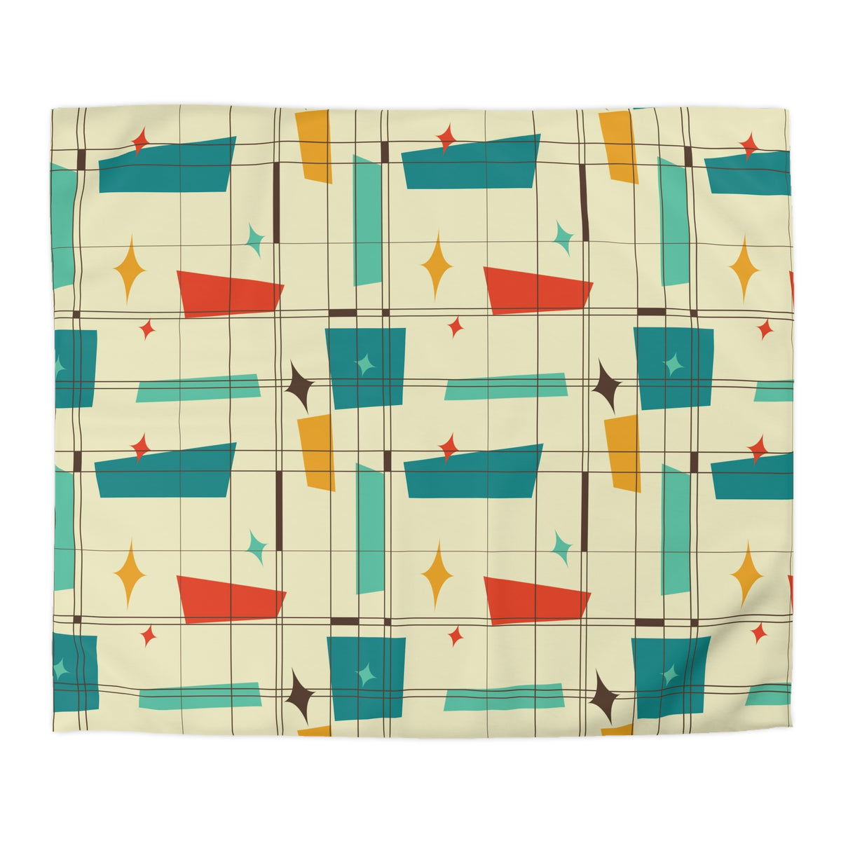 Mid Century Modern Atomic 50s Duvet Cover - Mid Century Modern Gal