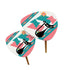 Atomic Cat Mid Century Modern Nesting Tables, Pink, Teal Kitschy Livingroom, Bedroom Tables - Mid Century Modern Gal