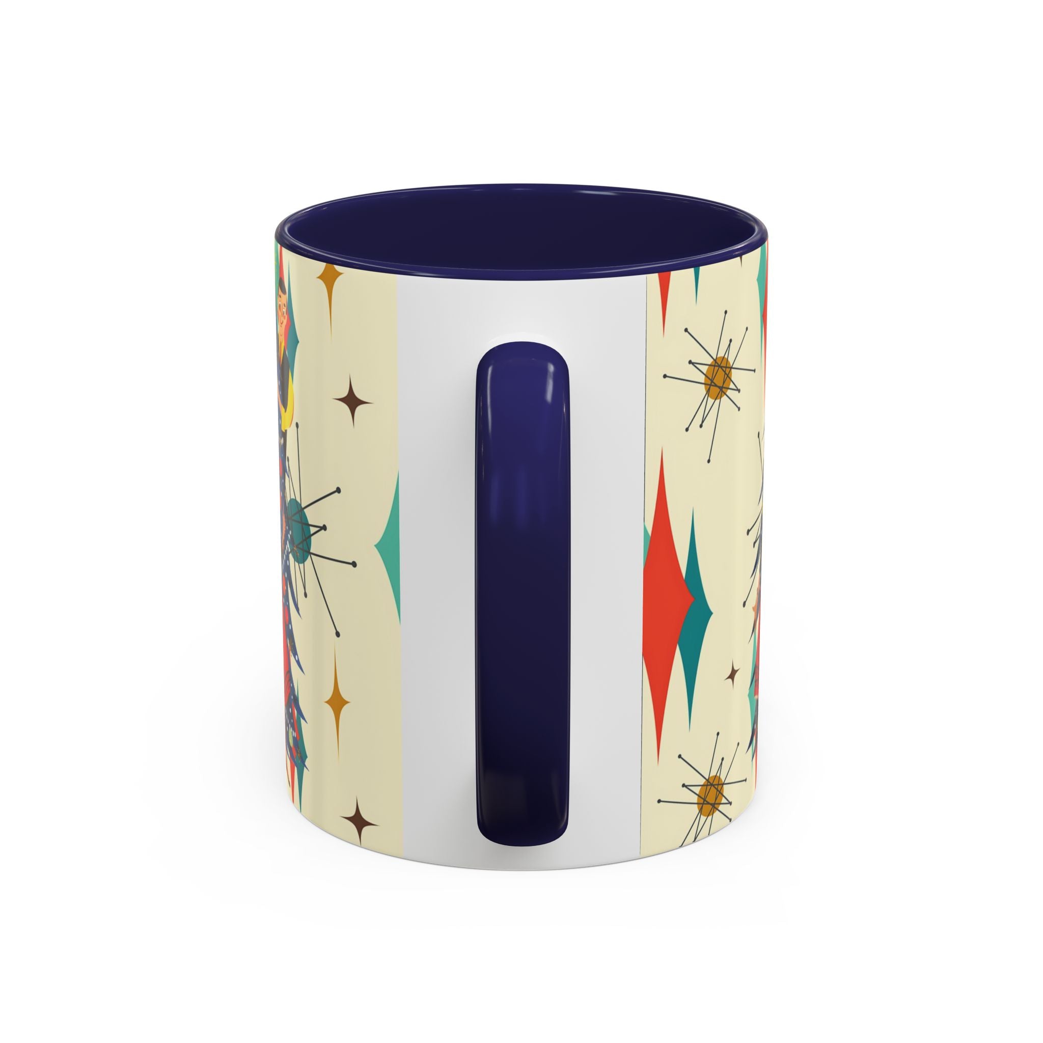 Mid Century Modern 50s Kitsch Christmas Starburst Coffee Mug - Mid Century Modern Gal