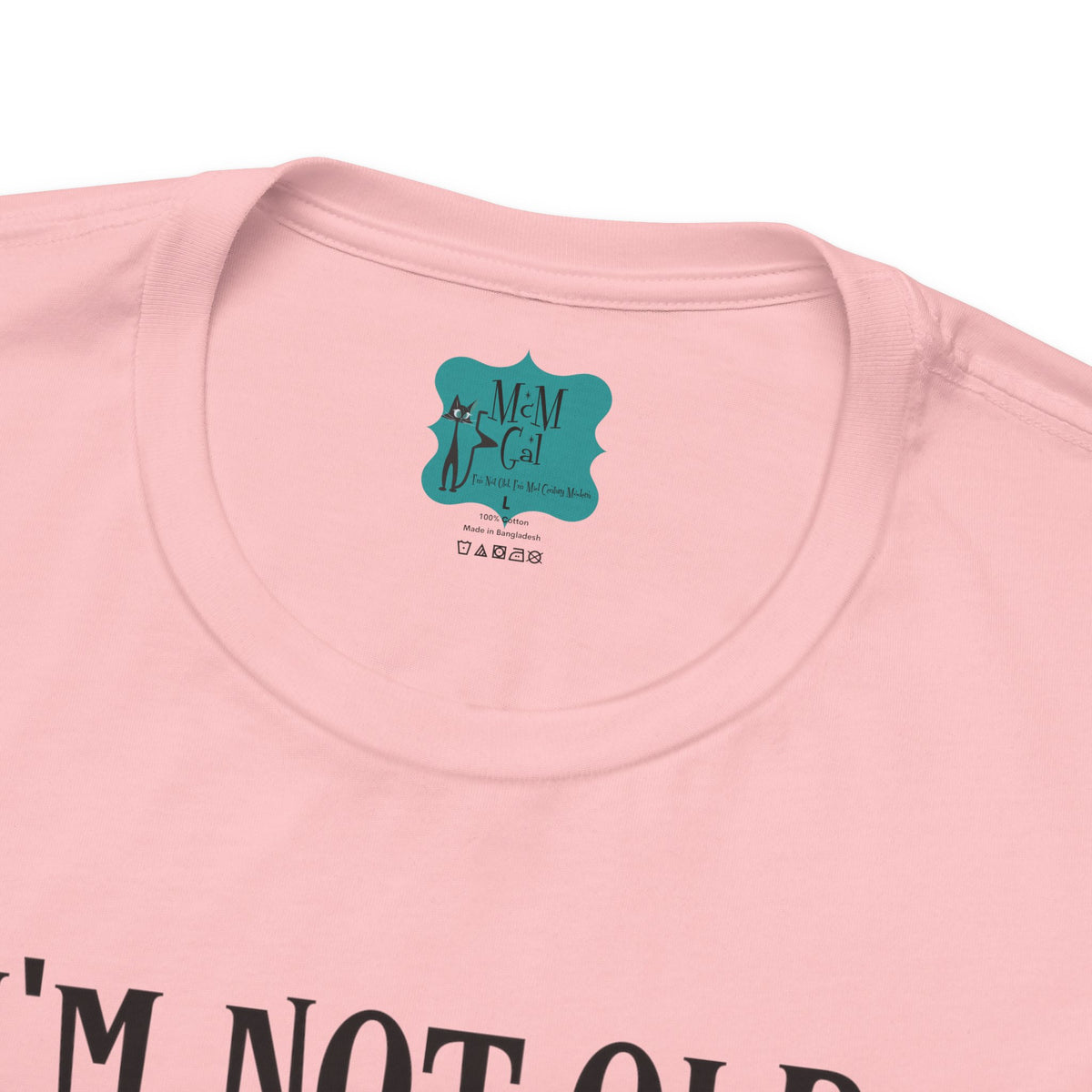 I'm Not Old, I'm Mid Century Modern, Mod Cat, Retro Shirt, Mid Mod Geometric, Funny Unisex Milestone Birthday Unisex Tee - Mid Century Modern Gal