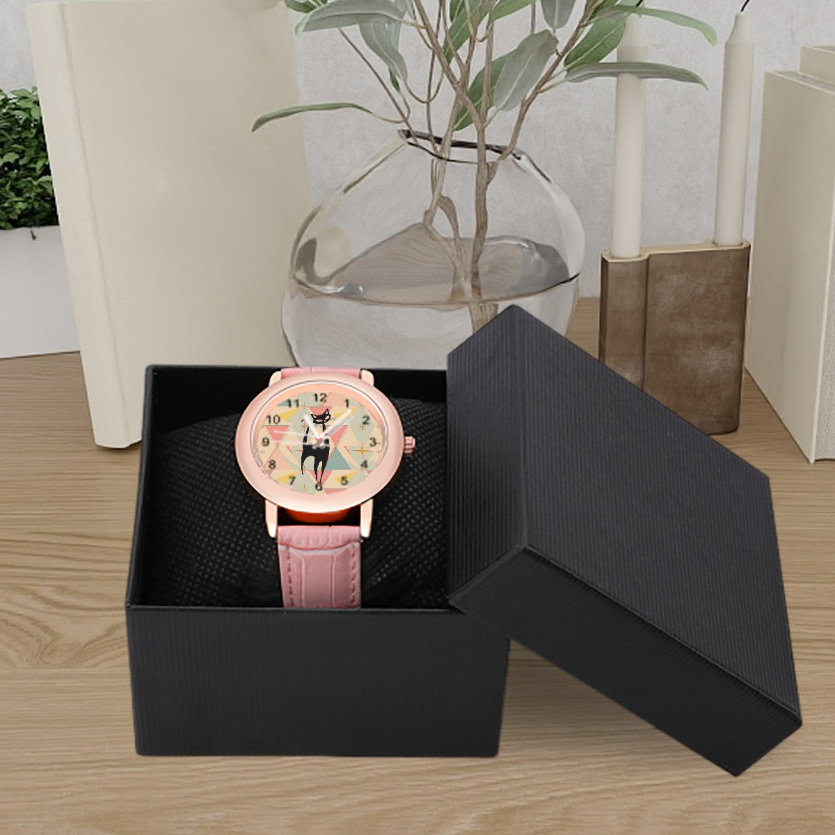 Atomic Cat Sexy Sexton Mid Mod Retro Pink Women&
