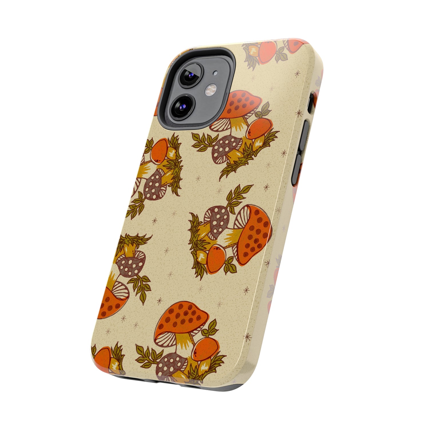 70s Merry Mushroom Groovy Retro Smart Phone Tough Phone Cases - Mid Century Modern Gal