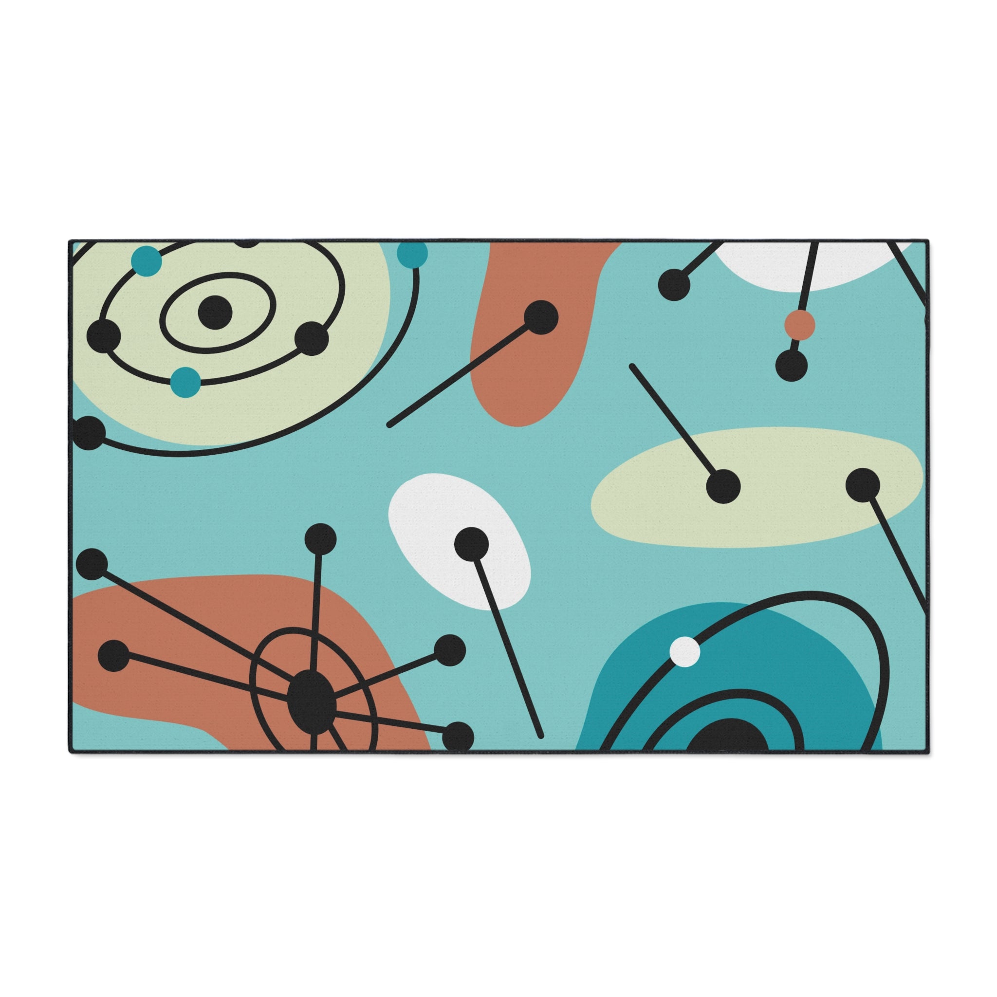 Geometric Art Heavy Duty Floor Mat - Modern Home Decor - Mid Century Modern Gal