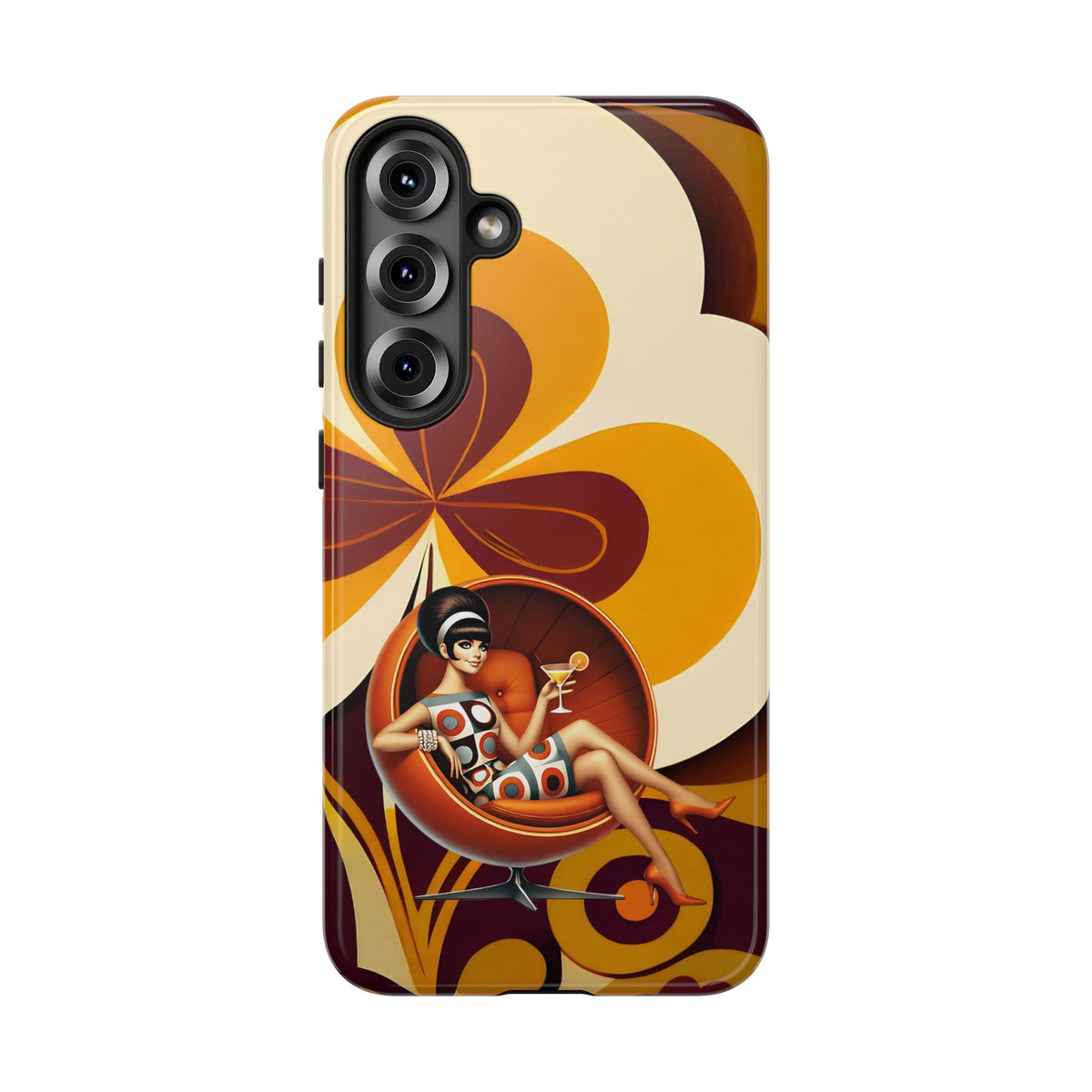 Groovy Mod 60s Retro Flower Power Phone Cases