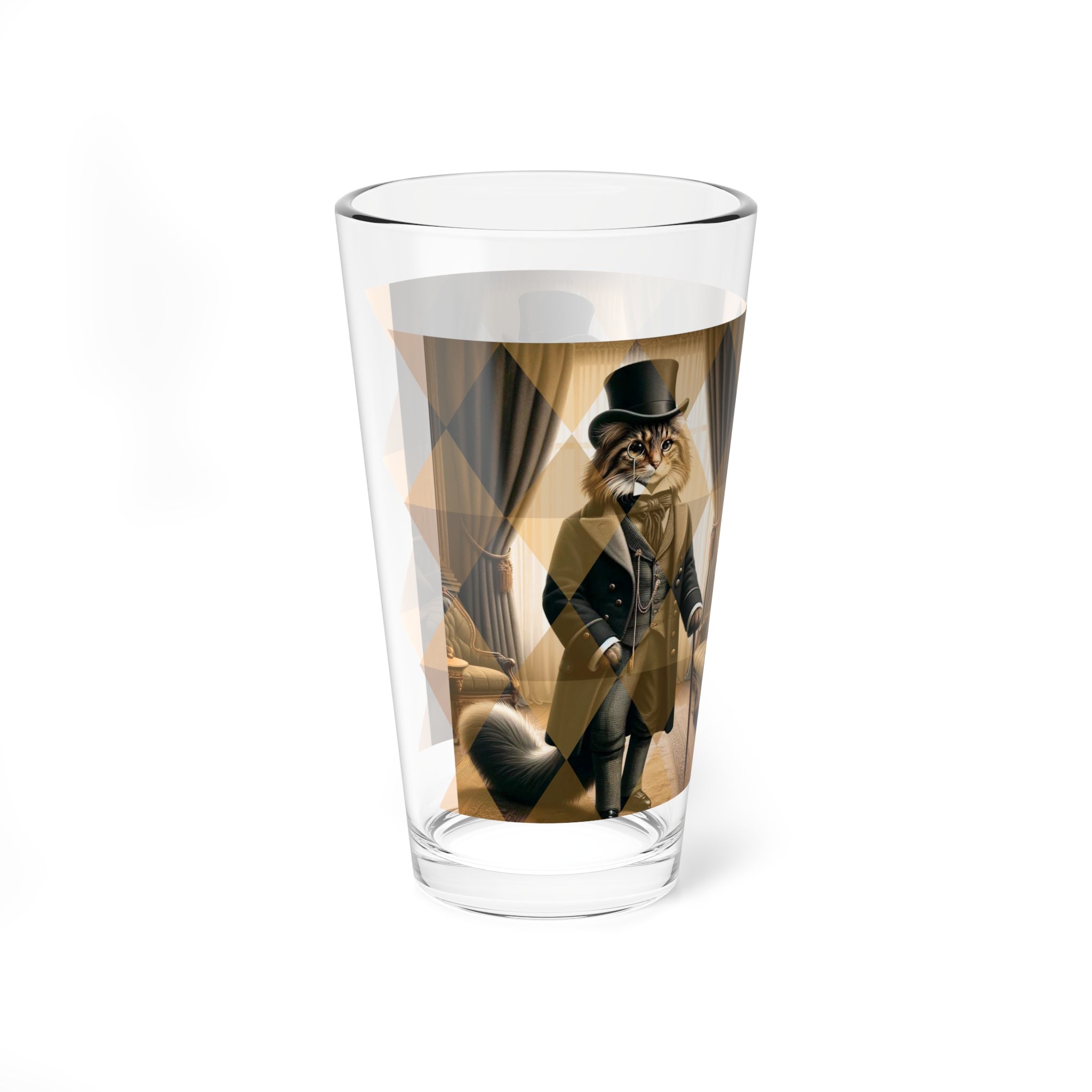 Sophisticated Aristocat, Kitschy Mid Century Modern Barware Glass - Mid Century Modern Gal