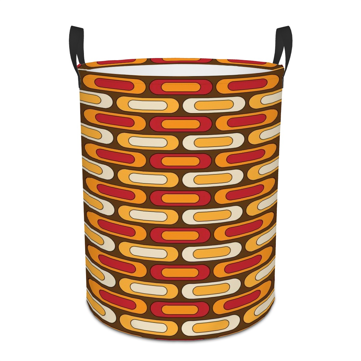 Mid Century Modern Storage Solution, Organization For Laundry, Closet, Office, Livingroom Circular Laundry Basket - Mid Century Modern Gal