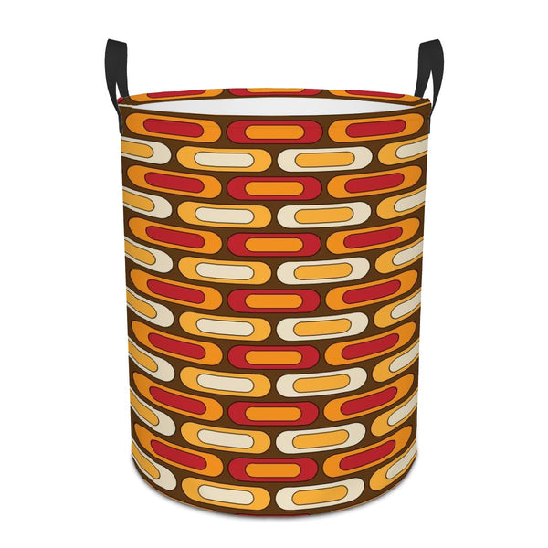 Mid Century Modern Storage Solution, Organization For Laundry, Closet, Office, Livingroom Circular Laundry Basket