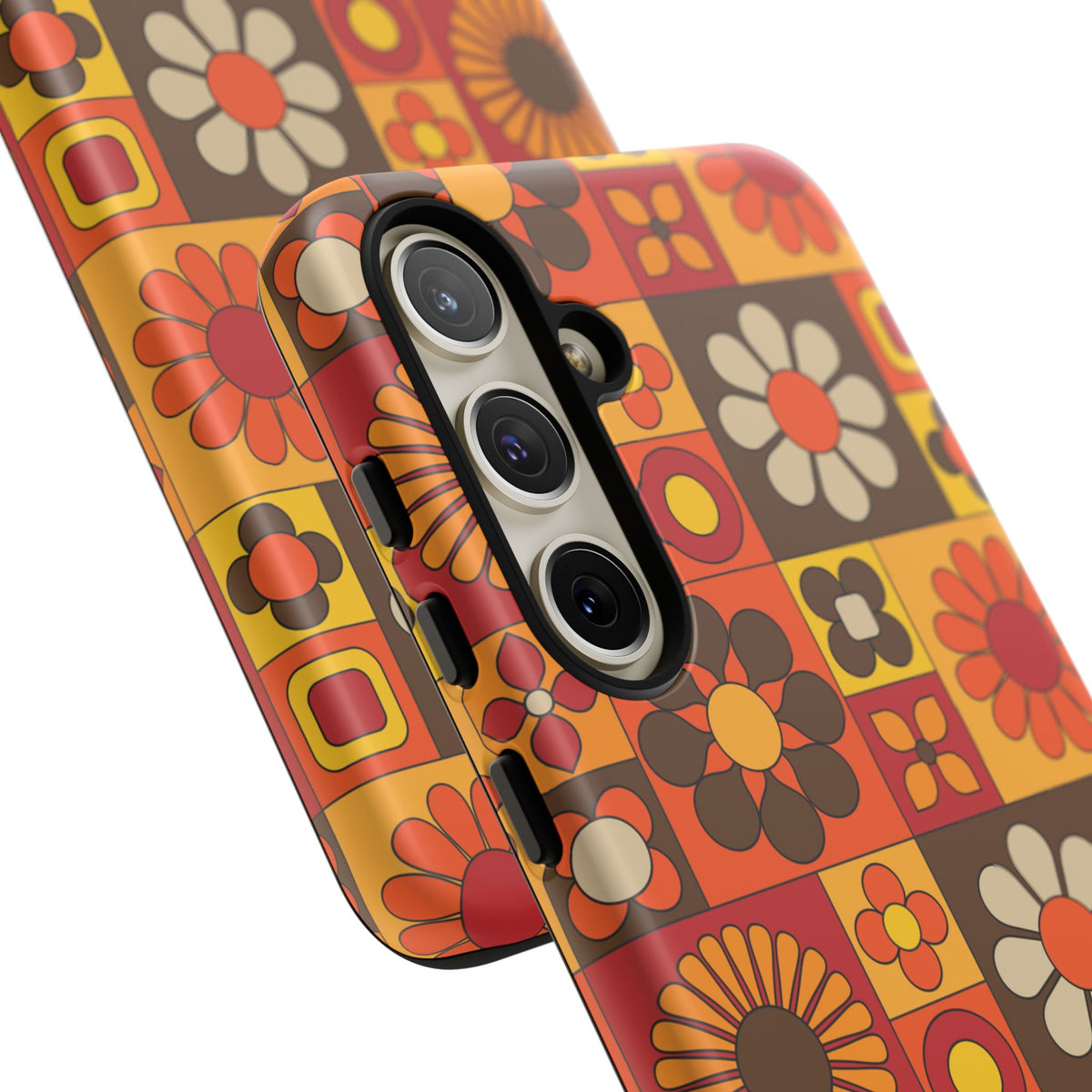 Retro 70s Mid Mod Floral Phone Case | Tough Cases for Flower Lovers