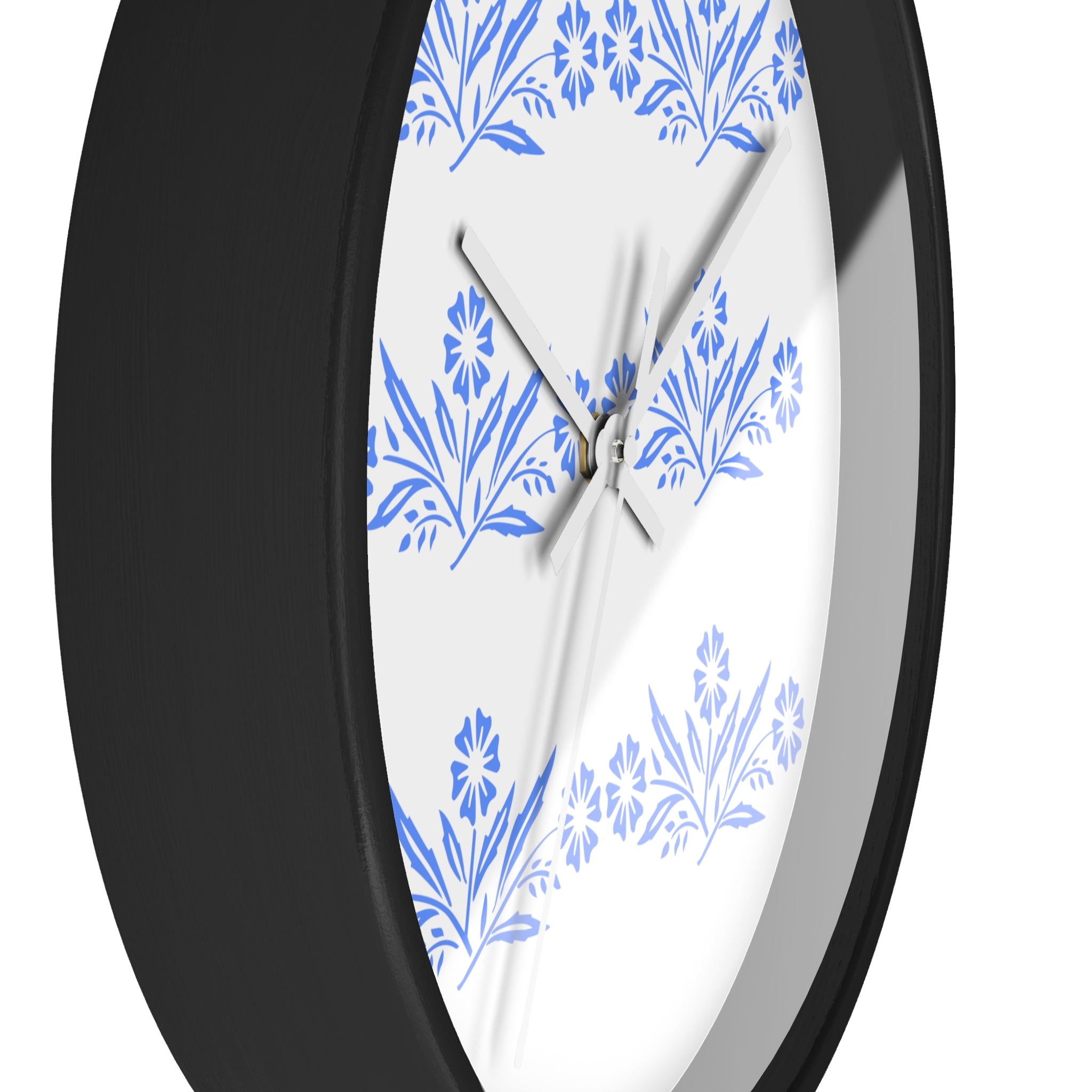 Blue Cornflower Corningware Inspired Kitschy Kitchen Wall Clock - Mid Century Modern Gal