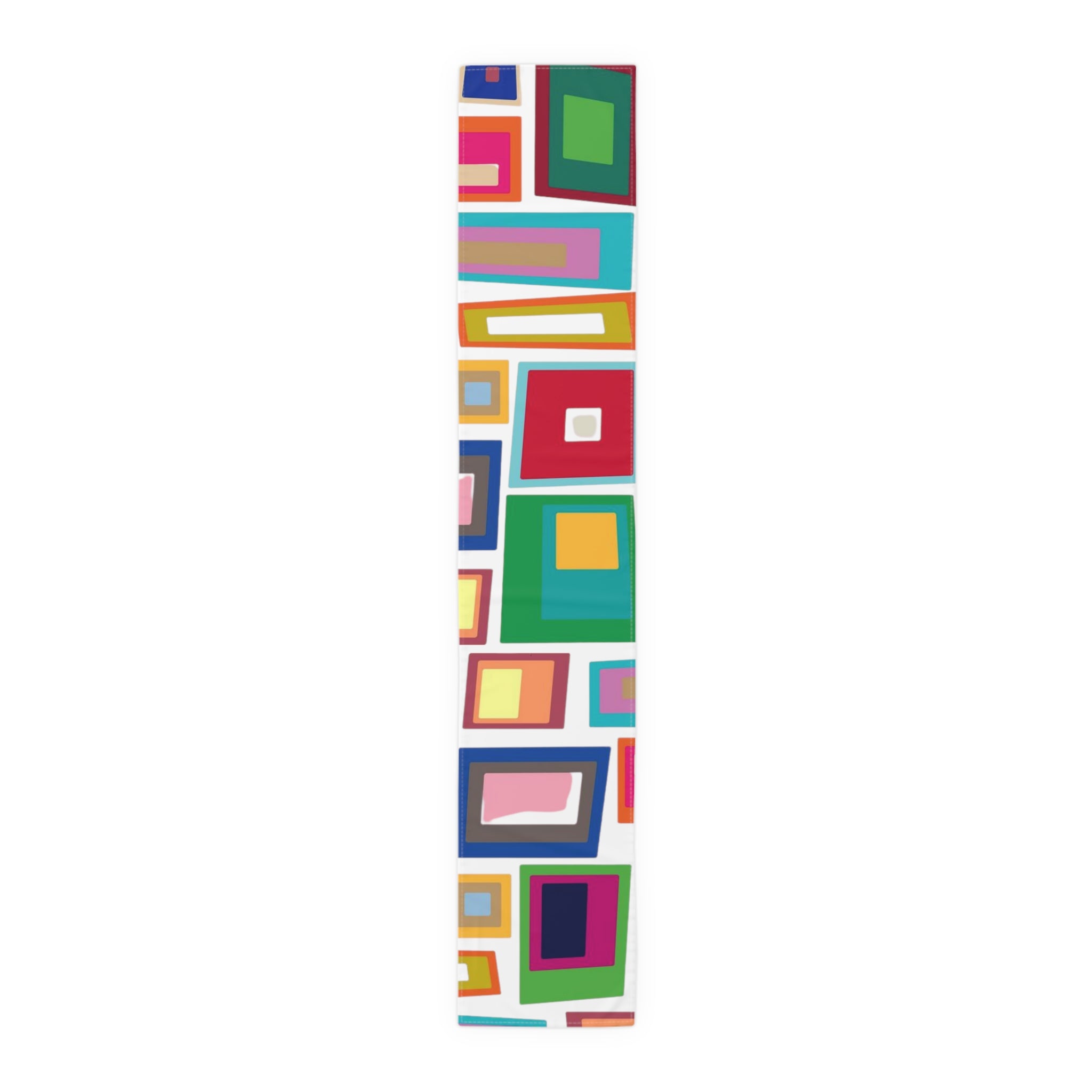 Mid Century Modern Geometric Funky Bold, Colorful MCM Kitchen, Dining Table Runner - Mid Century Modern Gal