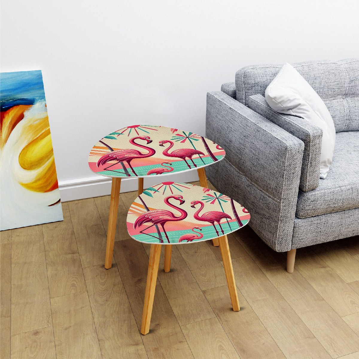 Mid Century Modern Palm Springs Flamingo Nesting Tables - Mid Century Modern Gal
