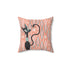 Atomic Cat, Quirky Kitsch Mid Century Modern Diamond Pattern Pillow And Insert - Mid Century Modern Gal